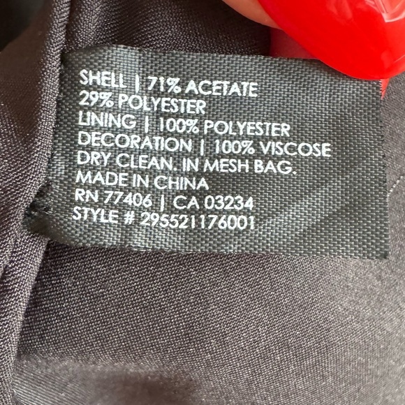 Club Monaco Mini Black Dress with tassels - Picture 9 of 9